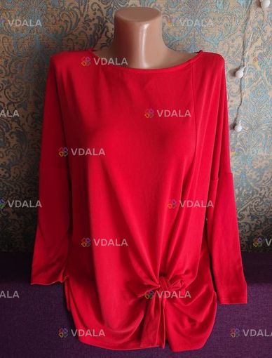 Красивая красная блуза большой размер батал 54 /56 блузка кофта - VDALA.PRO