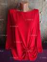 Красивая красная блуза большой размер батал 54 /56 блузка кофта - VDALA.PRO - 5