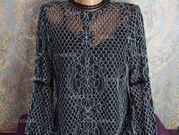 Красивая ажурная блуза двойка р. М блузка - VDALA.PRO