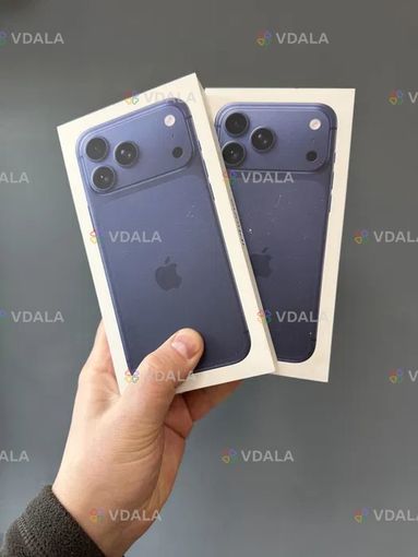 Нові iPhone 17 Pro Max 256 Blue фізична сім, рік гарантія, магазин - VDALA.PRO