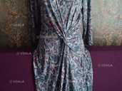 Красивое трикотажное платье в птички р. l - VDALA.PRO - 1