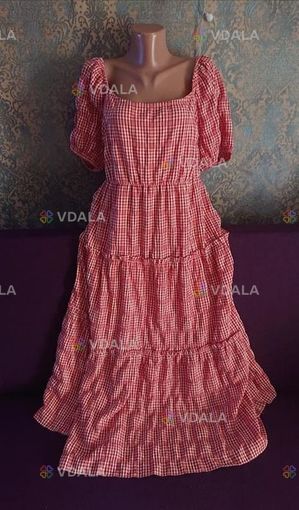 Красивое платье макси ярусами большой размер батал 50 /52 - VDALA.PRO