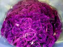 Букет фіолетових троянд з глітером - VDALA.PRO