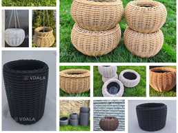 Кашпо з ротангу об'єми 5, 10, 12, 16, 20, 40, 60, 80, 90л - VDALA.PRO