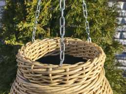 Кашпо з ротангу підвісні на 5л - VDALA.PRO