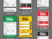 Наклейки для заміни масла. Наклейки для СТО. Наліпки заміни оливи ТО - VDALA.PRO - 1