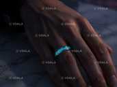 Светящееся в темноте Кольцо Всевластия Tiffany Blue (размер 7, Ø17,3 м - VDALA.PRO - 1