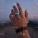 Светящееся в темноте Кольцо Всевластия Tiffany Blue (размер 7, Ø17,3 м - VDALA.PRO - 3