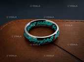 Светящееся в темноте Кольцо Всевластия Tiffany Blue (размер 7, Ø17,3 м - VDALA.PRO - 4