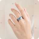 Светящееся в темноте Кольцо Всевластия Tiffany Blue (размер 7, Ø17,3 м - VDALA.PRO - 5