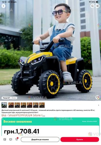 Дитячий електричний автомобіль - VDALA.PRO