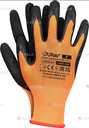 Рукавички захисні , частково покриті латексом, оранжево-чорні Jurav- L - VDALA.PRO - 2