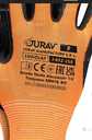 Рукавички захисні , частково покриті латексом, оранжево-чорні Jurav- L - VDALA.PRO - 3
