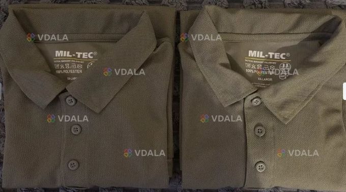 Футболка поло олива Mil-Tec б/в - VDALA.PRO