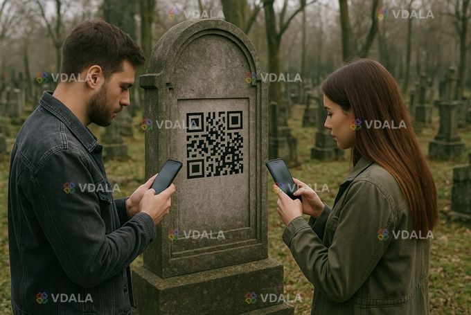 Виготовляємо QR-код на пам'ятник. Виготовляємо QR-код на пам'ятник. - VDALA.PRO