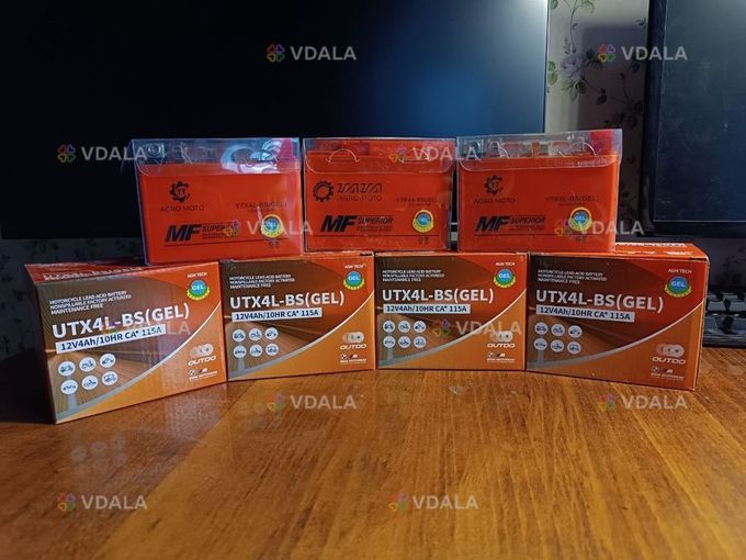 Акумулятори мотоциклетні gel 12V 4Ah/2.3Ah. розпродаж - VDALA.PRO