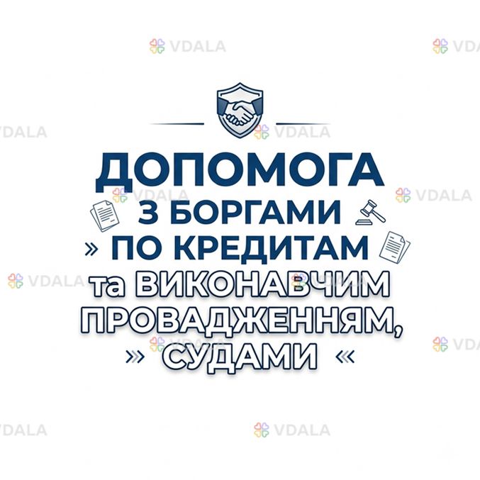 Допомога з боргами по Кредитах. Виконавчі. Суд Допомога з боргами по Кредитах. Виконавчі. Суд - VDALA.PRO