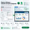 Excel / Google Sheets для бізнесу — продажі, прибуток і контроль - 2 Excel / Google Sheets для бізнесу — продажі, прибуток і контроль - VDALA.PRO - 2