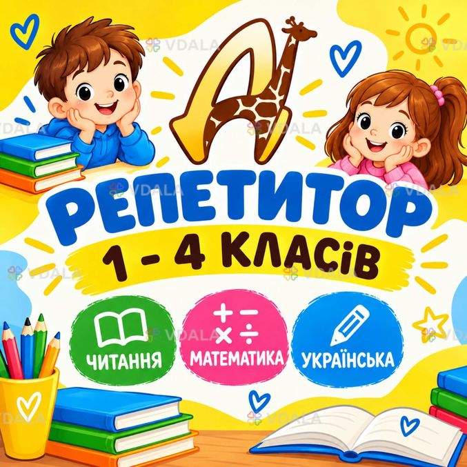Найкращі репетитори для учнів 1–4 класів в Діалог Найкращі репетитори для учнів 1–4 класів в Діалог - VDALA.PRO