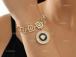 Елегантний браслет з підвіскою у формі левової голови Елегантний браслет з підвіскою у формі левової голови - VDALA.PRO