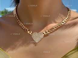 Елегантний сережка з кришталевим серцем для жінок, розкішний дизайн Елегантний сережка з кришталевим серцем для жінок, розкішний дизайн - VDALA.PRO