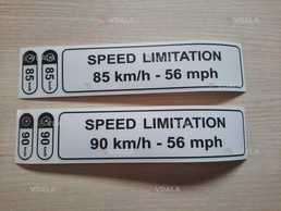 Наклейки speed limitation 85-90 km/h-56mph обмеження швидкості Польща Наклейки speed limitation 85-90 km/h-56mph обмеження швидкості Польща - VDALA.PRO
