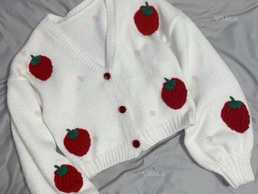 Біла в'язана кофта - VDALA.PRO