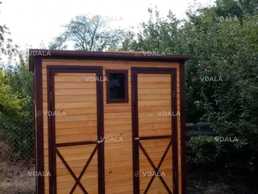 Туалет + душ совмещённый деревянный - VDALA.PRO