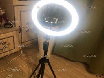Кольцевая led лампа + штатив 2 метра! Полный комплект! Набор блогера! - VDALA.PRO