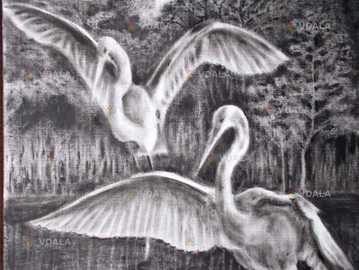 Авторская картина. На рассвете*. Масло, бумага, 30*40 см - VDALA.PRO