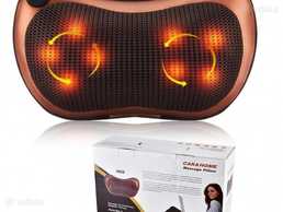 Масажер Подушка для спини і шиї Massage pillow GHM 8028 (Brown) - VDALA.PRO
