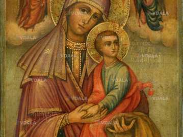 Антикварна ікона кінця 19 - поч. 20 віку Богоматері ,,Страсна,,. - VDALA.PRO