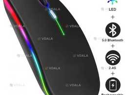 Бездротова блютуз мишка RGB 3600 точок на дюйм Бездротова блютуз мишка RGB 3600 точок на дюйм - VDALA.PRO