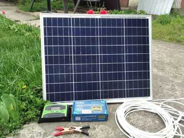 Сонячна зарядна станція 50вт солнечная станция зарядка акумулятора 12в - VDALA.PRO