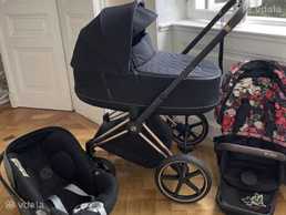 Продам детскую коляску Cybex Priam Blossom Dark + детское автокресло Продам детскую коляску Cybex Priam Blossom Dark + детское автокресло - VDALA.PRO