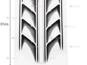 Напівпрозора наклейка на авто 2 полоски довжиною 37см кожна - VDALA.PRO