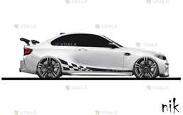 Бокові наклейки на авто 2 полоски Бокові наклейки на авто 2 полоски - VDALA.PRO