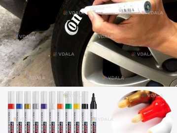 Водостійкий масляний маркер для нанесення фарби на авто - VDALA.PRO
