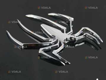 Об'ємна наліпка Павук на значок авто - VDALA.PRO