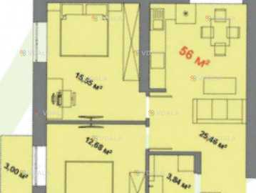 Продам Квартиру 56 м², 2 комн., 3 этаж. - VDALA.PRO