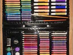 Набір для малювання. 168 предметів. Олівці, фарба, фломастери - VDALA.PRO