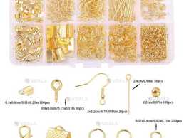 Набір фурнітури для створення та ремонту біжутерії, 10 комірок - VDALA.PRO