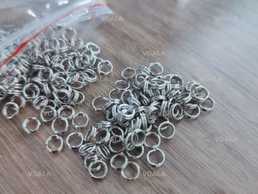 Кільця для створення біжутерії 5мм 1шт- 50коп. В наявності 100шт - VDALA.PRO