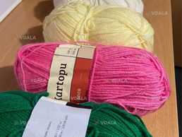 Нитки для вʼязання (матеріал акрил) та крючок 3 мм - VDALA.PRO
