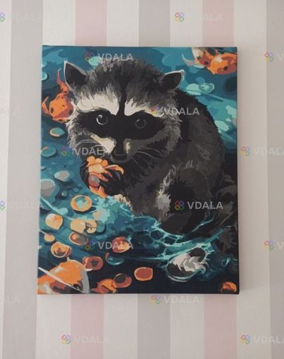 Продам картину по номерах Єнот. Розмір 40×50. - VDALA.PRO