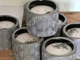 Свічки на 2 джути. Ручна робота. Аромат шкіра. - VDALA.PRO