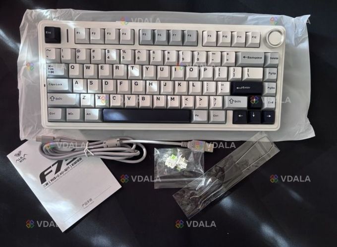 Нова механічна безпровідна ігрова rgb клавіатура aula-F75 - VDALA.PRO