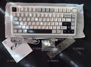 Нова механічна безпровідна ігрова rgb клавіатура aula-F75 Нова механічна безпровідна ігрова rgb клавіатура aula-F75 - VDALA.PRO