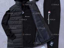 Набір Champion: жилет-спортивний костюм (зіп худі+штани) - VDALA.PRO