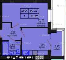 Продам Квартиру 38 м², 1 кімн., 9 поверх. - VDALA.PRO